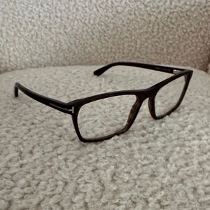 Tom Ford Tortoise Shell Rectangular unisex frames Eyeglasses TF5295